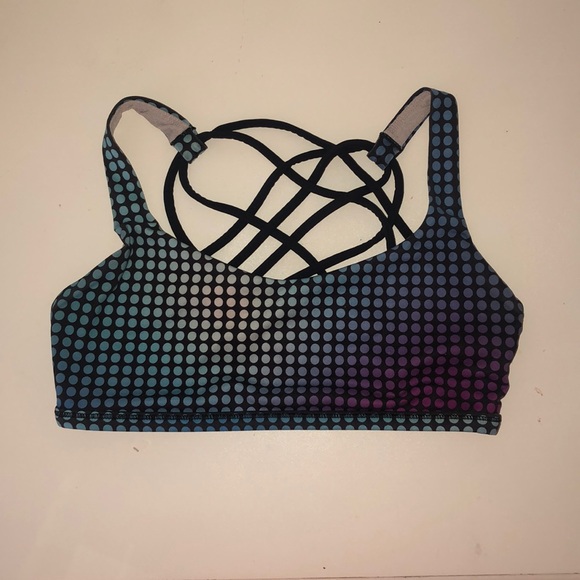 polka dot sports bra